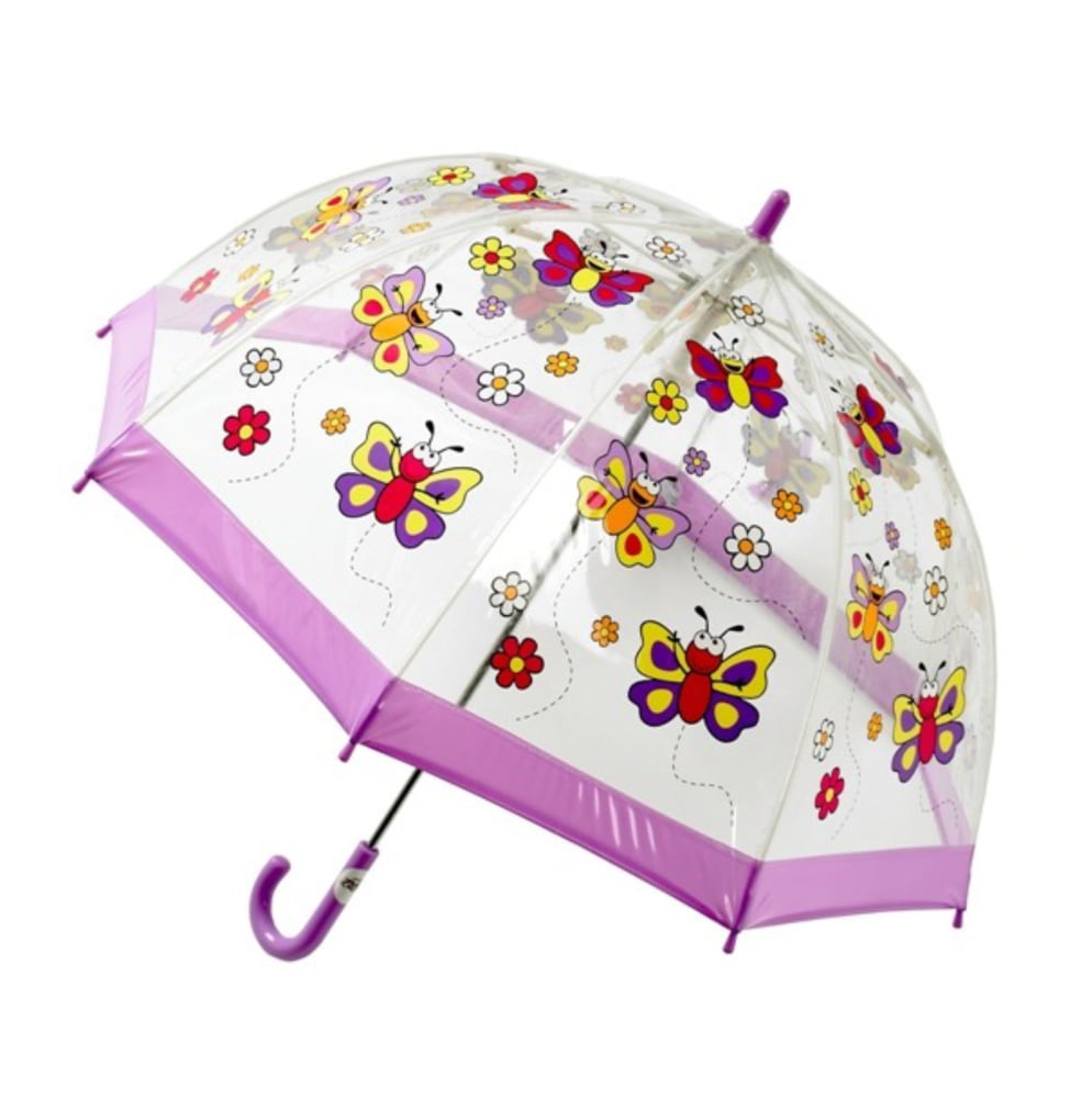 BUGGZ Clear PVC Butterfly Child's Dome Umbrella 