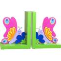 Wonderful Bright & Colourful Wooden Butterfly Bookends