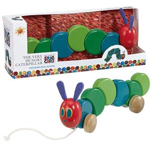 Wonderful Very Hungry Caterpillar Wooden Pull Along Toy