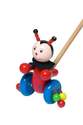 Traditional Wooden Push-Along Ladybird / Ladybug Toy
