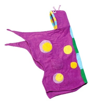 Lovely Kidorable Kid's Purple Butterfly Towel Age 3-6