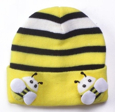 Fun Bright Kidorable Knitted Bee Hat Boy / Girl 3-6 Years - Great Gift!