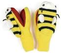 Bright & Fun Kidorable Knitted Bee Mittens Approx Age 3-6