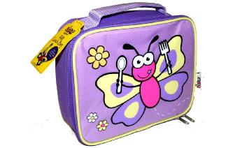 Cute BUGGZ Purple Butterfly Lunch Bag - Lovely Gift!