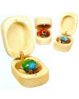Wiggly Wooden Jitter Bugs / Nut Bugs - Various Colours