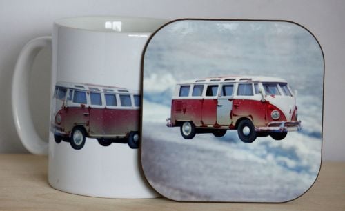 Camper Van Gift Set - Mug & Coaster