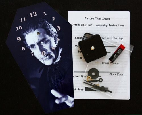 DIY Coffin Clock kit - Christopher Lee