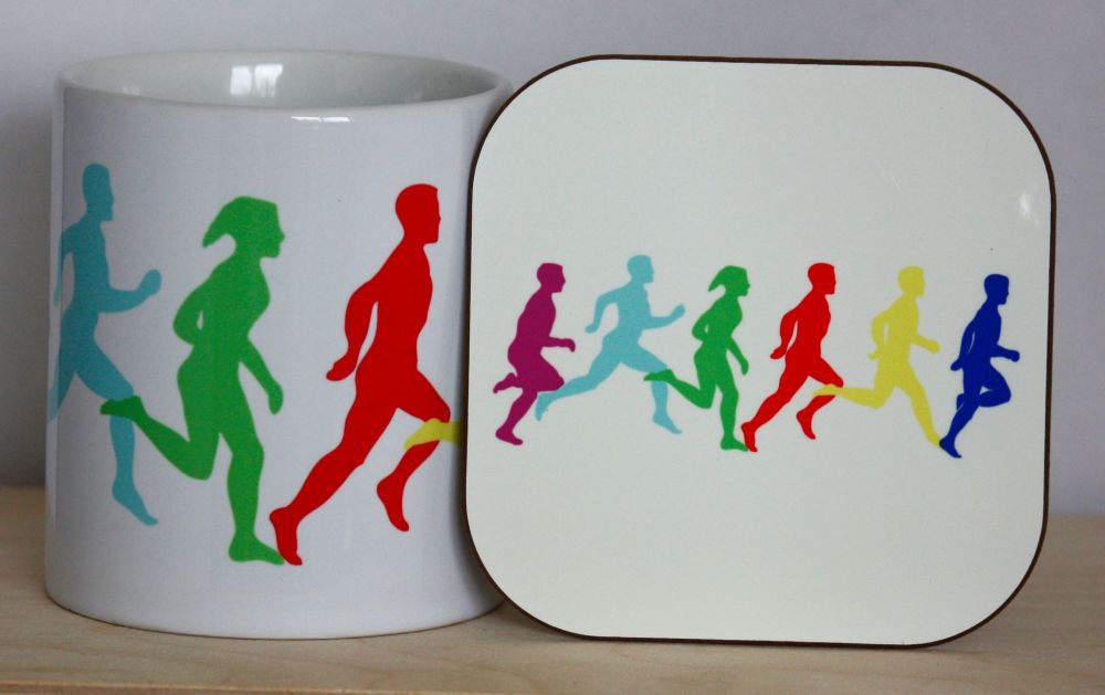 Running Gift Set - Mug & Coaster
