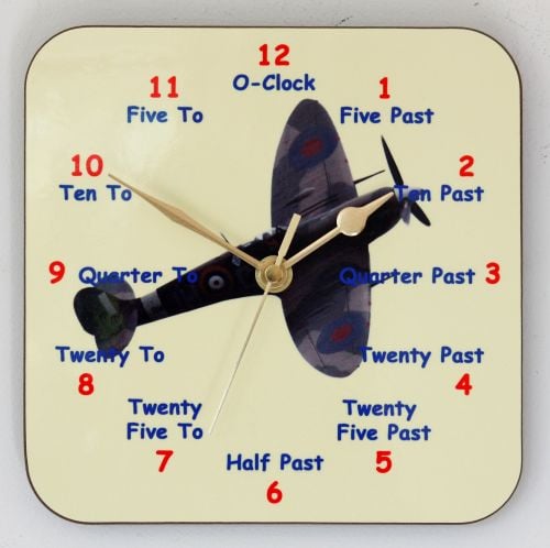 Spitfire clock for Learning to tell the Time