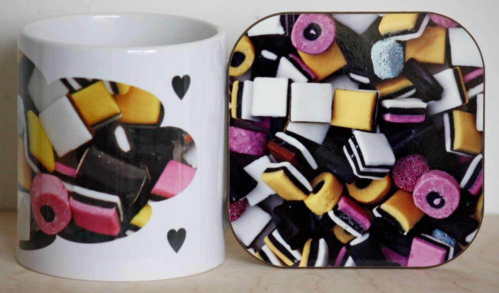 Liquorice Allsorts - Mug & Coaster