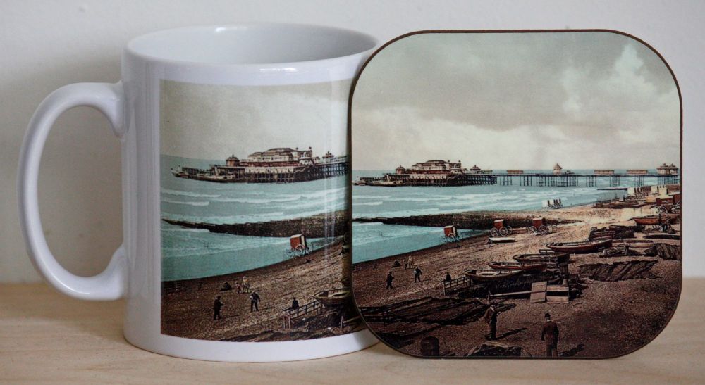 Brighton Seafront Mug & Coaster
