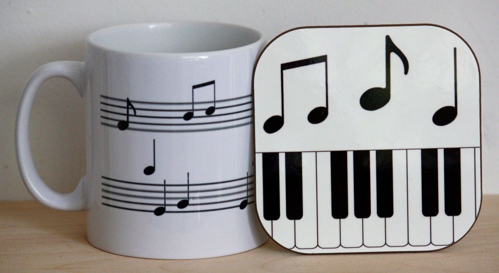 Musical Notes - Mug & Coaster