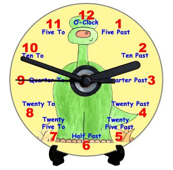 Dinosaur Teaching Clock (English)
