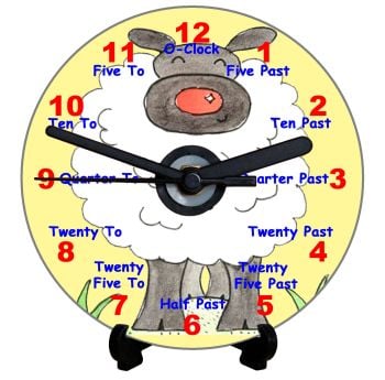 Sheep Teaching Clock (English)