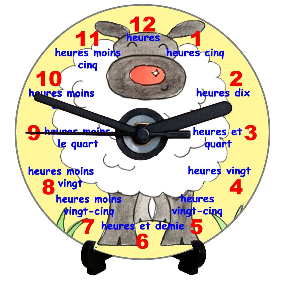 Sheep Teaching Clock (French)