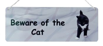 Beware of the Cat - Black & White