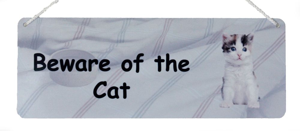 Beware of the Cat - Tabby & White
