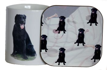 Black Labrador - Mug & Coaster