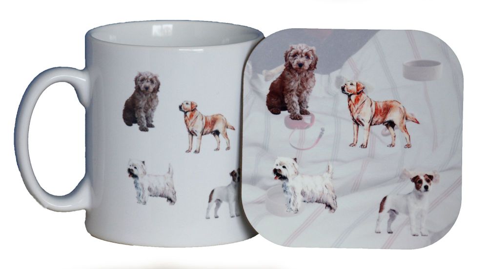 Dogs - Mug & Coaster