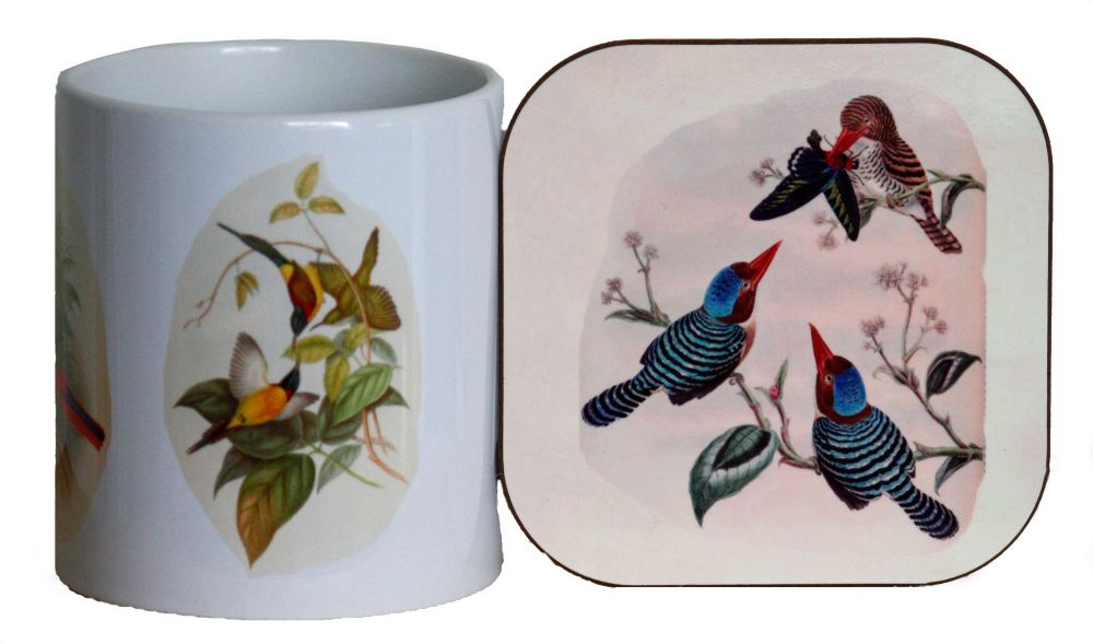 Oriental Birds - Mug & Coaster