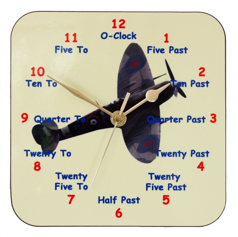 Spitfire clock for Learning to tell the Time