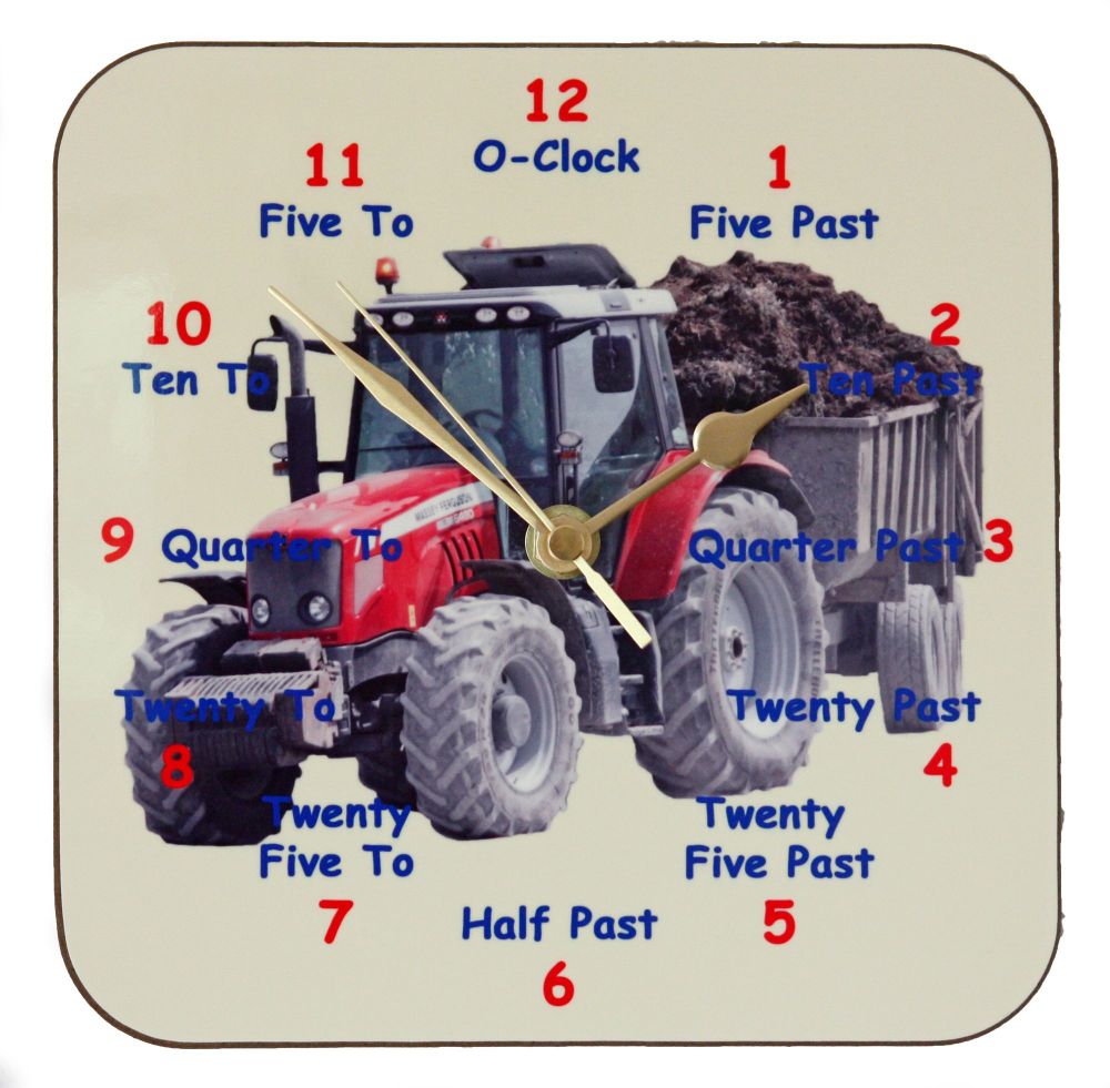Tractor clock for Learning to tell the Time