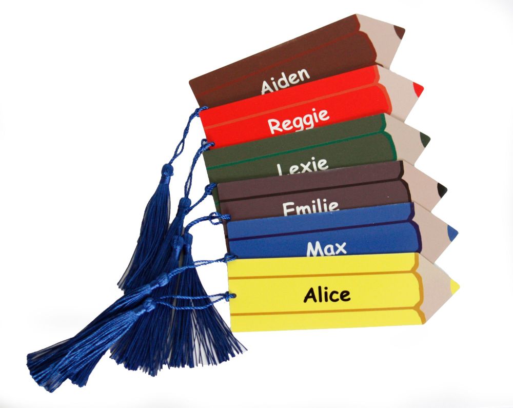 Personalised Pencil or Coloured Pencil Bookmark