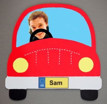 Red Car - Driver and Name