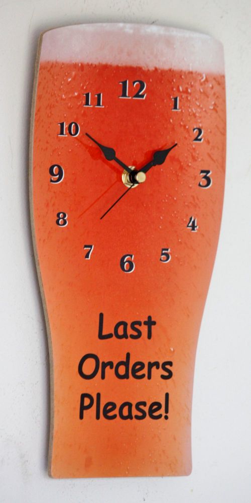 Pint of Lager Wall Clock