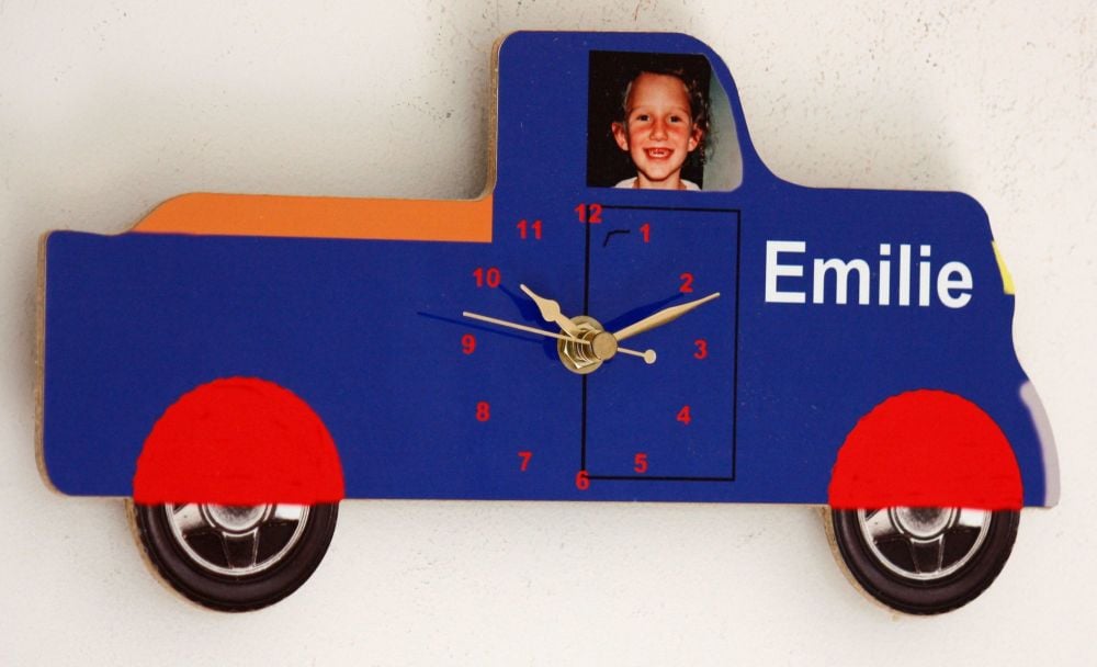 Personalised 4 by 4 Pickup Truck Wall Clock