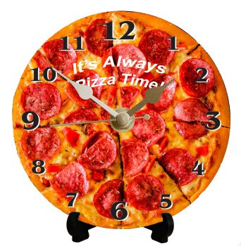 Pizza (Pepperoni with text)