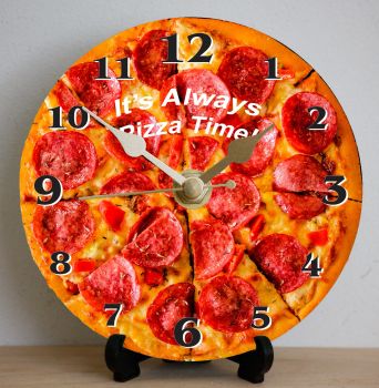 Pizza (Pepperoni with text)