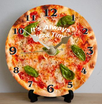 Pizza (Margherita with text)