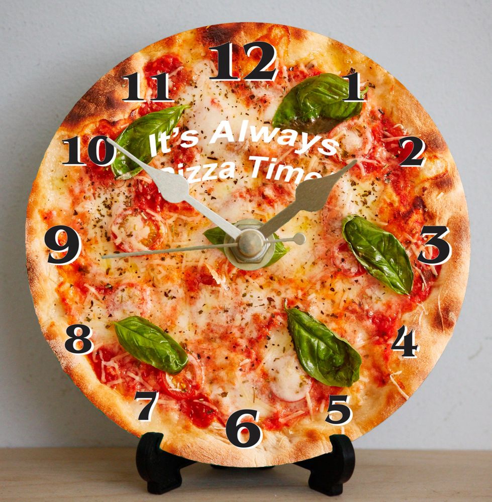 Pizza (Margherita with text)