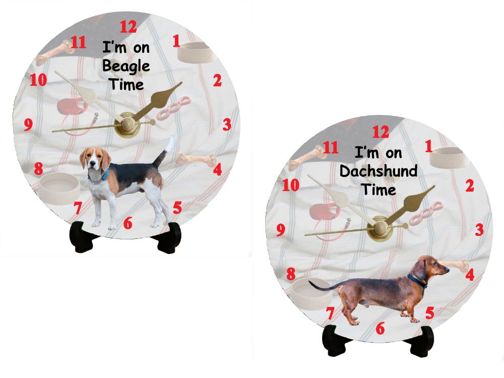 Dog Breed 12cm Clock Kits