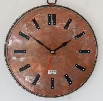 Copper Pan Wall Clock