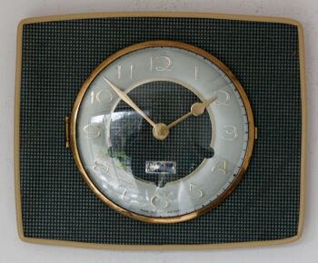 Vintage Style Wall Clock - Green Mid Century