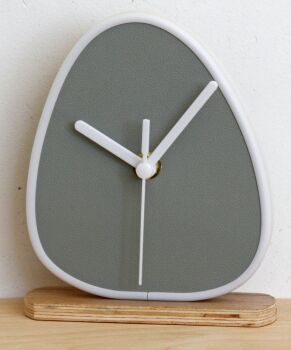 Modern Grey Mantel Clock