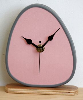 Modern Pink Mantel Clock