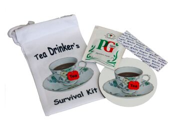 Tea Drinker's Survival Kit - Cup & Saucer
