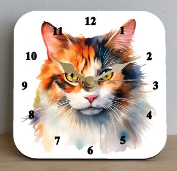 Calico Cat Desk Clock