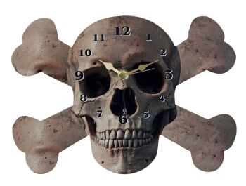 Skull & Crossbones Wall Clock