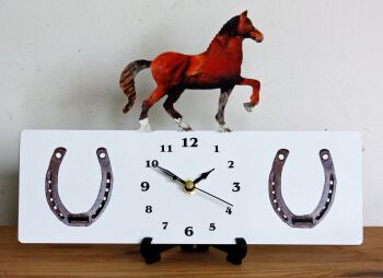 Prancing Horse Wall or Desk Clock