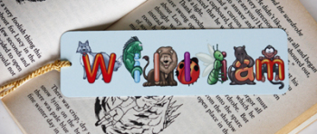 Personalised Book Mark (Animals)