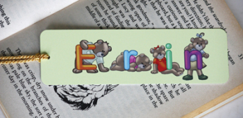 Personalised Book Mark (Teddy Bears) 