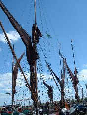 Photo of barges on Maldon quay