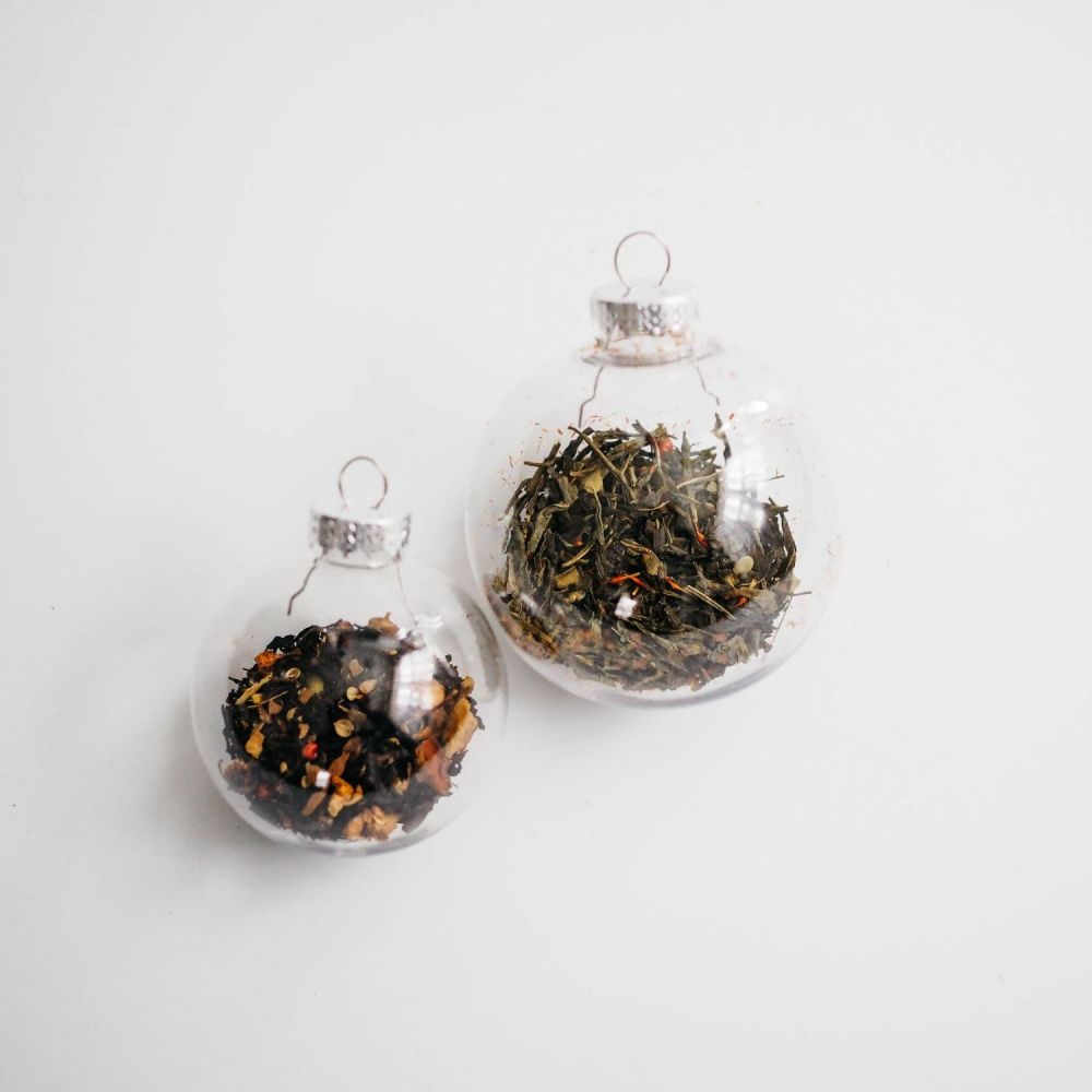 Clear Glass Spice Christmas Tree Baubles