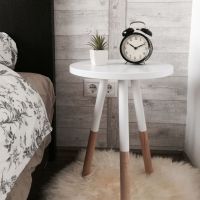 White Wooden Side Table