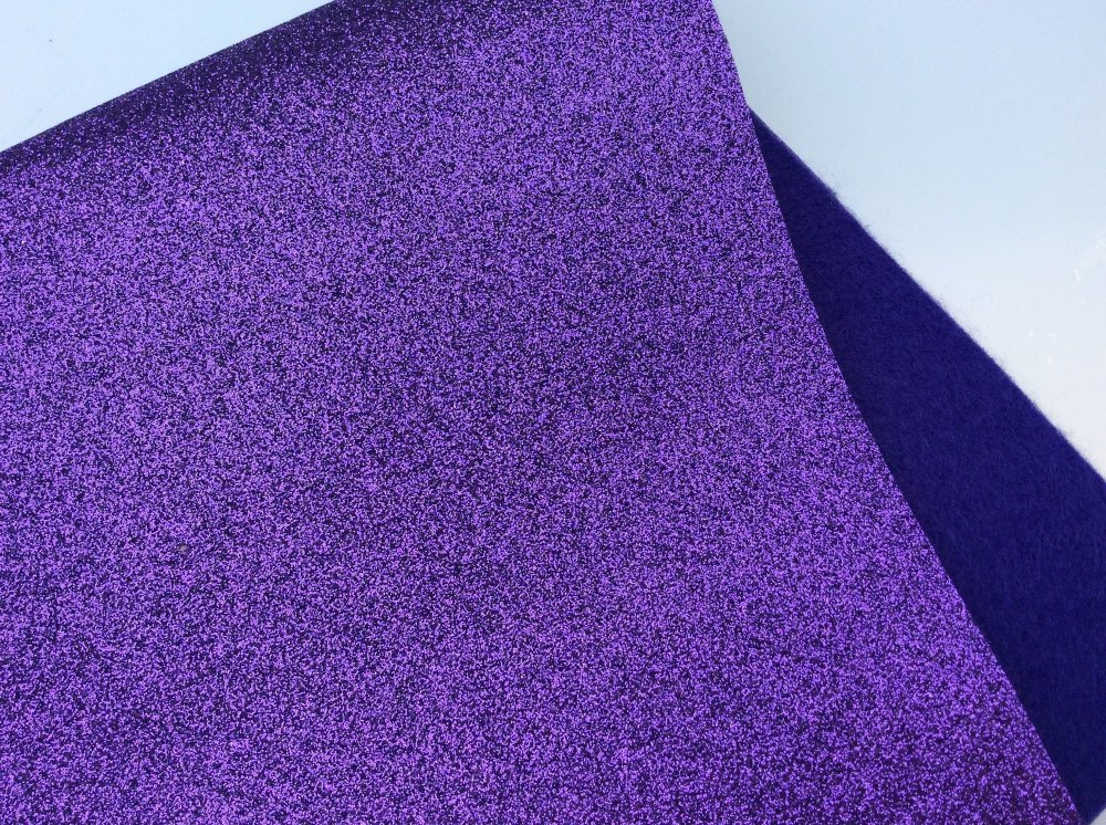 Violet glitter felt
