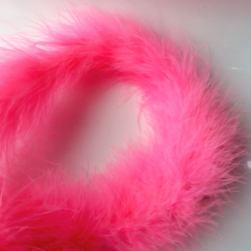 Shocking Pink Maribou Feather String